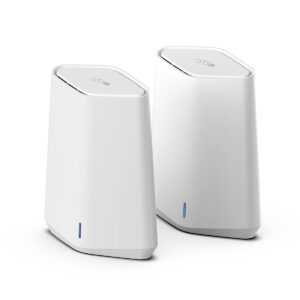 netgear orbi pro wifi 6 mini mesh system (sxk30) | router with 1 satellite extender for business or home | vlan, qos | coverage up to 4,000 sq. ft., 40 devices | ax1800 802.11 ax (up to 1.8gbps)