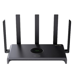 reyee ax3000 wi-fi 6 router, dual band internet, 802.11ax wireless, coverage up to 3,000 sq. ft., gigabit wan aggregation, wpa3, smart vpn for large home (rg-e4)