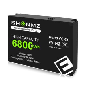 SHENMZ W-10a Battery, Upgraded [6800mAh] New 0 Cycle Ultra Higher Capacity Replacement Battery for Netgear MR1100 AT&T Nighthawk M1 LTE Mobile Hotspot Route (W-10 = W-10a) Model No: W-10a W-10