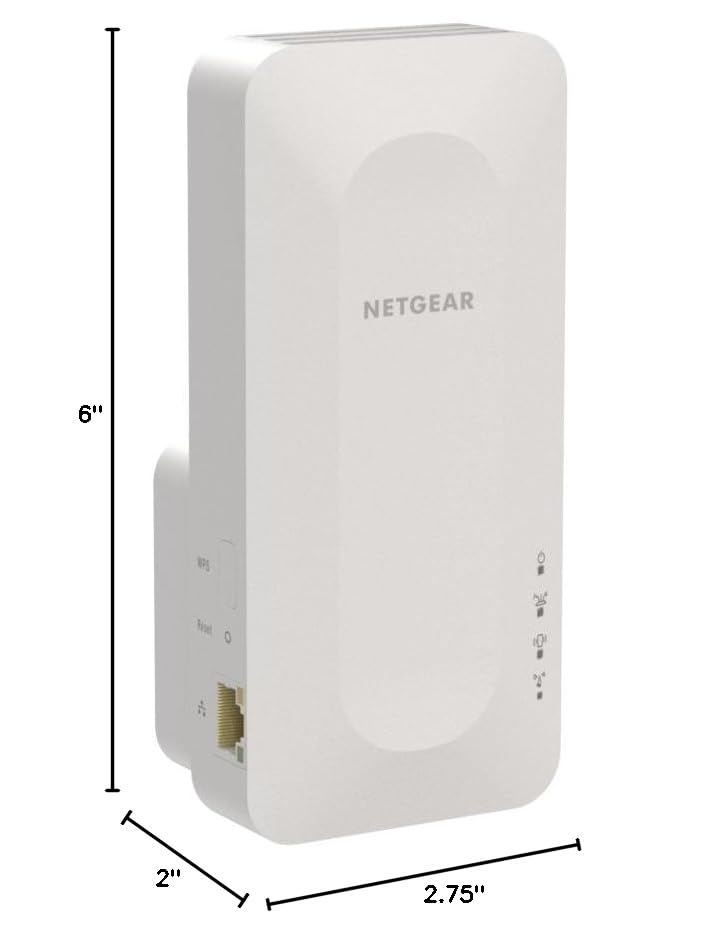 NETGEAR WiFi 6 Mesh Range Extender (EAX15) - Add up to 1,500 sq. ft. and 20+ Devices with AX1800 Dual-Band Wireless Signal Booster & Repeater (up to 1.8Gbps Speed), WPA3 Security, Smart Roaming