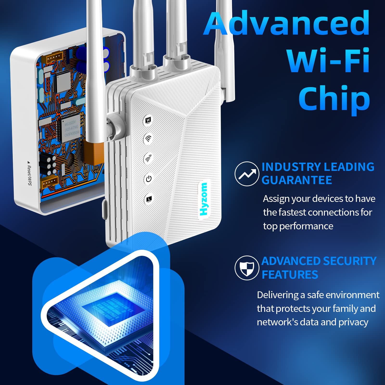 WiFi Extender Signal Booster WiFi Repeater for Home with Ethernet Port