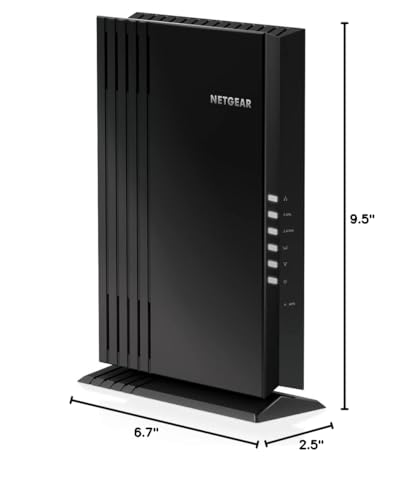 NETGEAR WiFi 6 Mesh Range Extender (EAX18) - Add up to 1,500 sq. ft. and 20+ Devices with AX1750 Dual-Band Wireless Signal Booster & Repeater (up to 1.75Gbps Speed), WPA3 Security, Smart Roaming