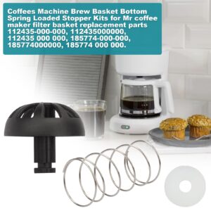 Coffees Machine Brew Basket Bottom Spring Loaded Stopper Kits Replacement for Mr Coffee Maker Filter Basket Replacement Parts 185774-000-000,185774 000 000,112435-000-000 (2)