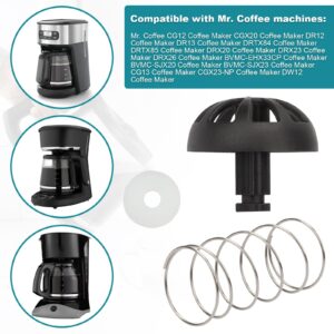 Coffees Machine Brew Basket Bottom Spring Loaded Stopper Kits Replacement for Mr Coffee Maker Filter Basket Replacement Parts 185774-000-000,185774 000 000,112435-000-000 (2)