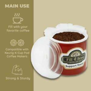 Fill 'n Brew Individual Disposable Coffee Pod Cups, Use with Keurig K-Cup Coffee Makers, 72-Count Fillable Cups, Filters & Lids, Black