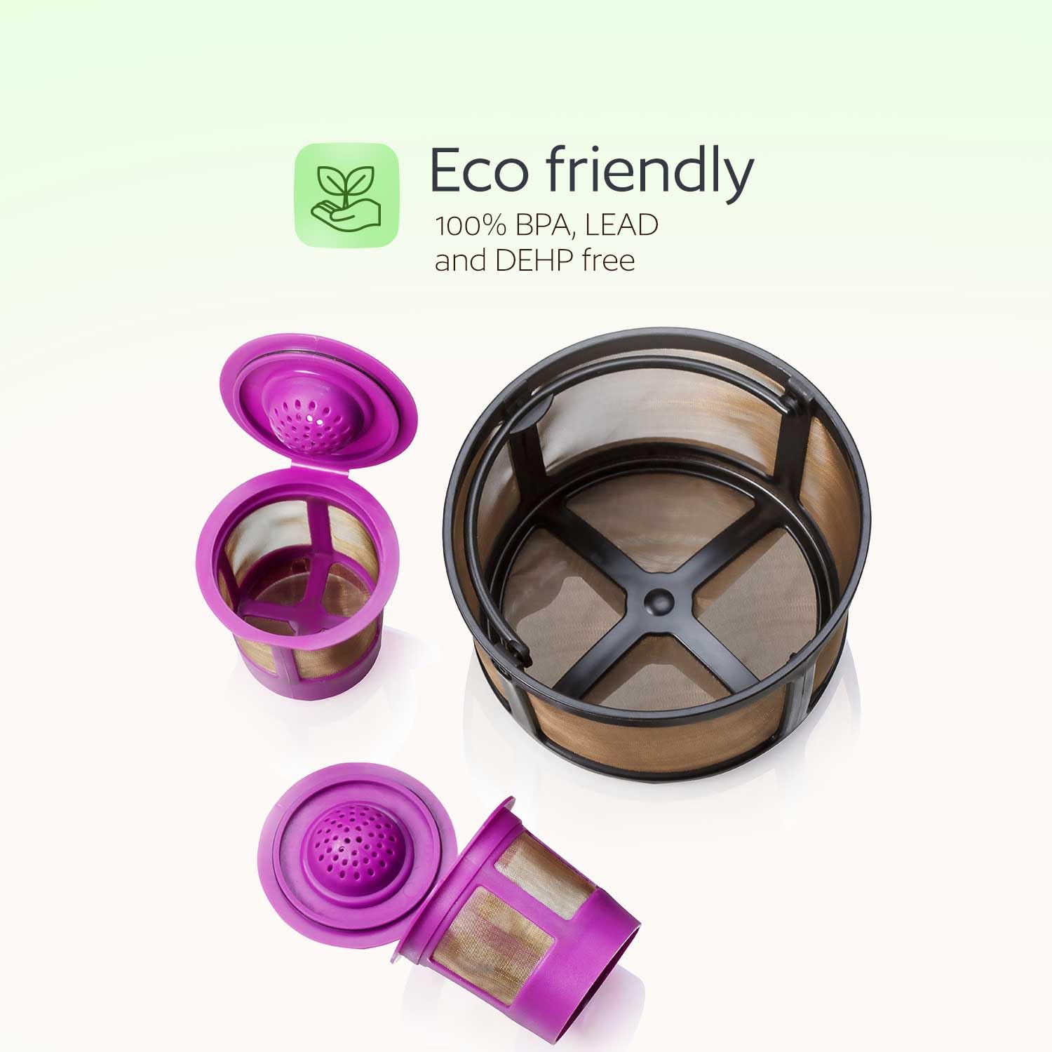 GoodCups Keurig K Duo Coffee Filter and 2 Reusable K Cups for K-Duo Essentials, K-Duo Brewers Only - Carafe Basket Coffee Filters and 2 Refillable Kcups for Keurig Duo, K-Duo Essentials Coffee Makers