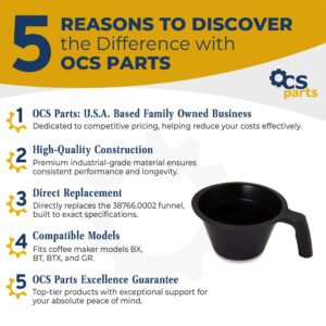 OCSParts Black Brew Funnel, Replacement Coffee Basket for Bunn Coffee Maker, for Models Velocity Brew, BX, BT, BTX and GR