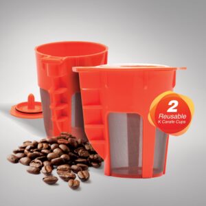 Housewares Solutions 2 Refillable/Reusable Carafe K Cup Filters for Keurig 2.0, K200, K300, K400, K500 Series of Brewing Machines