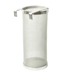 lovedeal stainless steel 400 micron mesh hop spider, 4"x10" hopper filter strainer, dry beer filter basket for home beer brewing keg or tea kettle