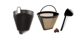 cuisinart filter basket and gold tone permanent filter bundle w/scoop (compatible with ss-15 & ss-12)