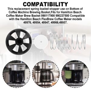 Coffee Brewing Basket Bottom spring loaded stopper kits for Hamilton Beach 990117900 990237500,Fits for Mr. Coffee Black and Decker majority coffee makers Brew Basket