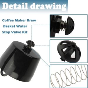 Coffee Machine Brew Basket Bottom Spring Loaded Stopper Kits Replacement for Hamilton Beach Brew Basket Mr. Coffee Coffee Makers Basket -Fit Models 154446-000-000 185774-000-000 990117900 (1Pcs)