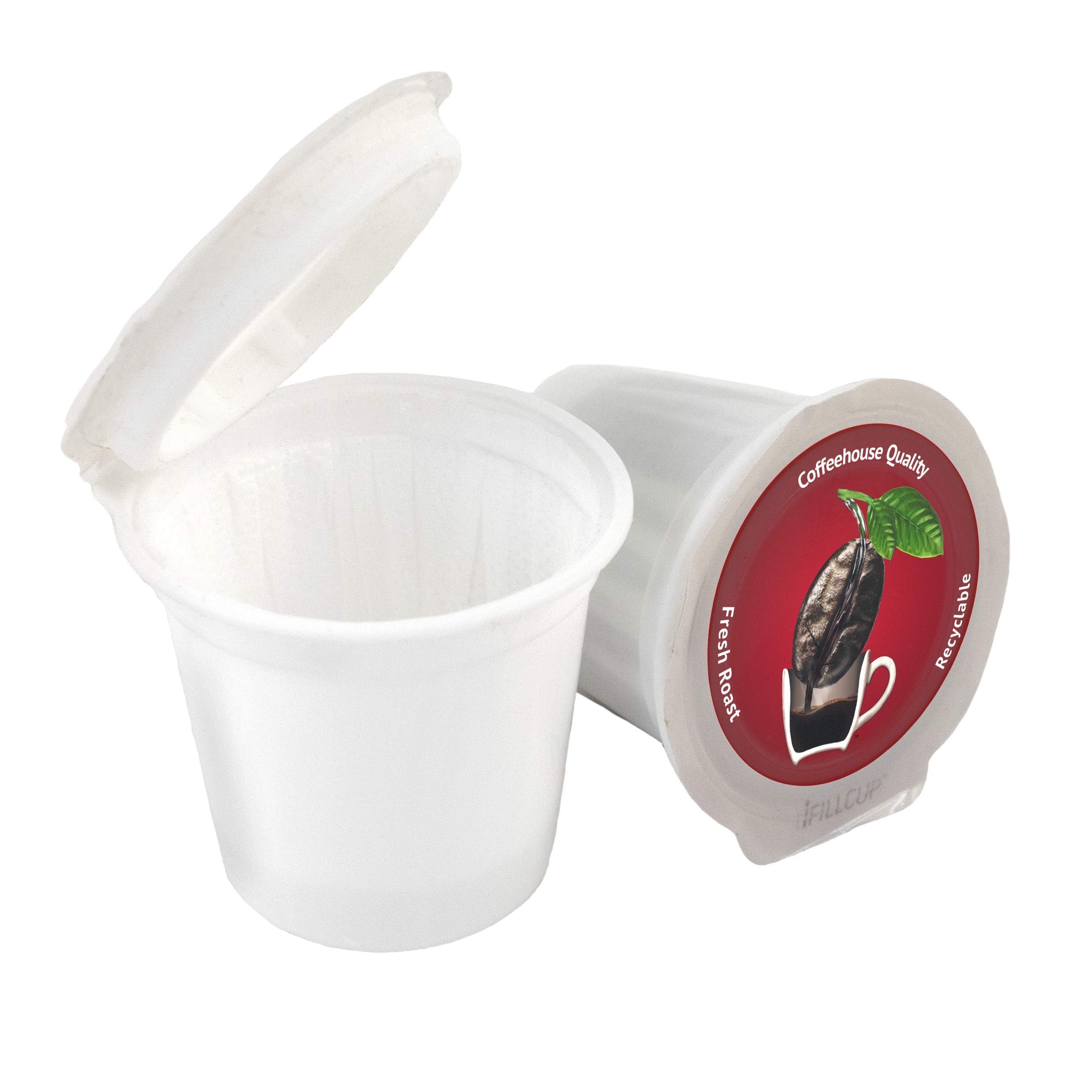 iFillCup, 48 Count Red - iFillCup, fill your own Empty Single Serve Pods. Eco friendly 100% recyclable pods for use in k cup brewers including 1.0 & 2.0 Keurig. Airtight to seal in freshness.