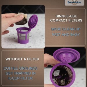 Brew Addicts 600 Paper Coffee Single-Use Filters for Keurig 1.0 & 2.0.