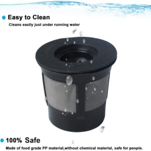 𝟮𝟬𝟮𝟯 𝙐𝙥𝙜𝙧𝙖𝙙𝙚𝙙 𝙍𝙚𝙪𝙨𝙖𝙗𝙡𝙚 Mesh Ground Coffee Filter Basket Compatible with K-Duo Essentials and for K-Duo Brewers Machine, Coffee Cup Pod for K Cup and Cleaning Brush