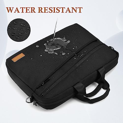 bagasin 15 15.6 16 inch Laptop Computer PC Shoulder Bag Carrying Case, Water-Repellent Fabric Briefcase, Lightweight Toploader, Business Casual or School