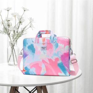 MOSISO Laptop Bag for Women, 15 inch Computer Bag Compatible with MacBook, HP, Dell, Lenovo, Asus, Notebook, 15.6 inch Laptop Shoulder Bag Carrying Messenger Sleeve with Strap, Graffiti Art