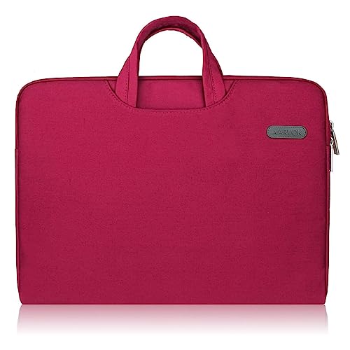 Arvok 15 15.6 16 Inch Water-Resistant Canvas Fabric Laptop Sleeve with Handle&Zipper Pocket/Notebook Computer Case/Ultrabook Carrying Bag for HP/Dell/Lenovo/A sus/Acer/Samsung