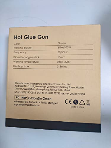 Hot Glue Gun Kit Glue Gun - MAXDONE Craft Glue Gun Full Size(Not Mini) Glue Guns Heavy Duty Hot Glue Gun with 12pcs Glue Sticks(0.43'' x 8") 100w for DIY Art