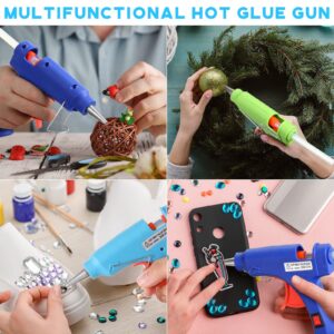 Zhengmy Mini Glue Gun for Arts Crafts Hot Glue Guns for Kids Hot Melt Arts Craft DIY Glue Gun for Crafts School DIY Arts Home Quick Repairs (Multicolored, 6 Pieces)