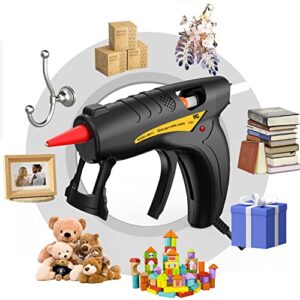 mofa Glue Gun,30W Mini Hot Glue Gun Kit with 20Pcs Glue Sticks,Hot Melt Glue Gun for DIY Crafts,Quick Repairs,Decorations,Home,School, Office Arts (Black)