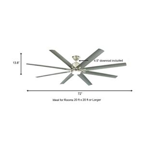 Home Decorators Collection Kensgrove 72 in. LED Indoor/Outdoor Brushed Nickel Ceiling Fan