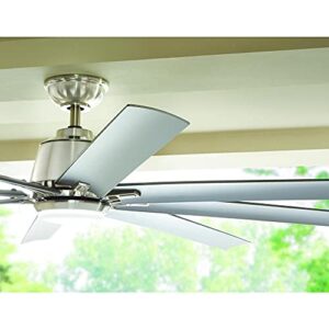 Home Decorators Collection Kensgrove 72 in. LED Indoor/Outdoor Brushed Nickel Ceiling Fan