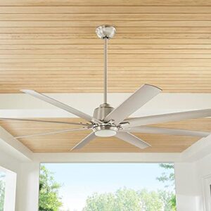 Home Decorators Collection Kensgrove 72 in. LED Indoor/Outdoor Brushed Nickel Ceiling Fan