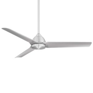 wac smart fans mocha indoor and outdoor 3-blade ceiling fan 54in brushed aluminum with remote control works with alexa and ios or android app