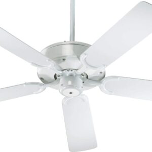 All- Patio Fan in Quorum Home Collection style - 52 inches wide by 13.15 inches high-White Finish