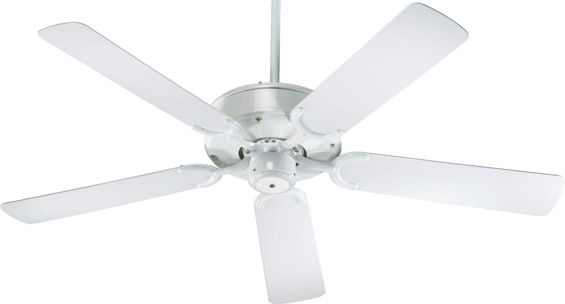 All- Patio Fan in Quorum Home Collection style - 52 inches wide by 13.15 inches high-White Finish