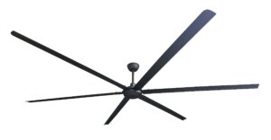 iliving 120 inch, 6 blades bldc big ceiling fan, high volume low speed outdoor fan with powerful brushless dc motor reversible industrial commercial and residential, 21000 cfm at 75 rpm with ir remote