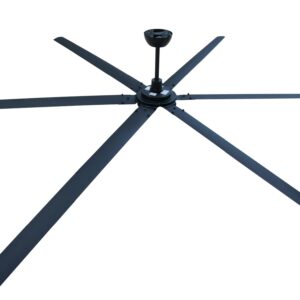 iLiving 120 Inch, 6 Blades BLDC Big Ceiling Fan, High Volume Low Speed Outdoor Fan with Powerful Brushless DC Motor Reversible Industrial Commercial and Residential, 21000 CFM at 75 RPM with IR Remote