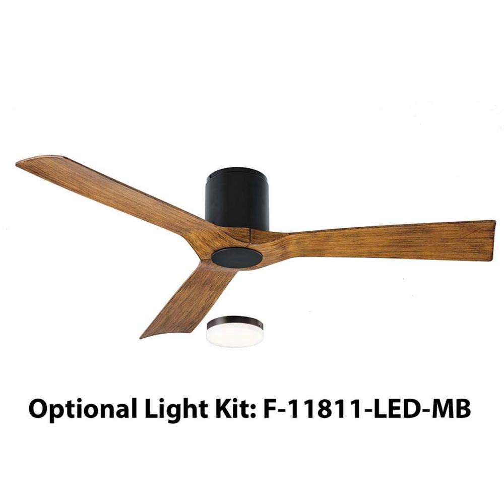 Modern Forms Aviator 54in 1-Light Ceiling Fan LED Light Kit 3000K in Matte Black