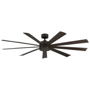 Wynd XL Smart Indoor and Outdoor 9-Blade Ceiling Fan 72in Bronze with 3000K LED Light Kit and Remote Control works with Alexa, Google Assistant, Samsung Things, and iOS or Android App