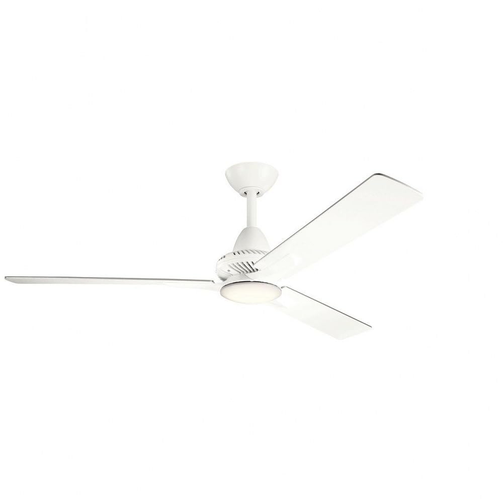 Kichler 300031BSS Kosmus 52'' Ceiling Fan with LED Lights & Remote Control, Brushed Stainless Steel