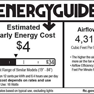 MINKA-AIRE F787-CL Simple 52 Inch Outdoor 3 Blade Ceiling Fan with DC Motor in Coal Finish