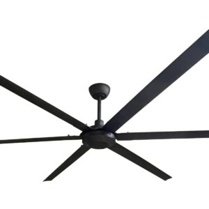 iLiving 102 Inch, 6 Blades BLDC Big Ceiling Fan, High Volume Low Speed Outdoor Fan with Powerful Brushless DC Motor Reversible Industrial Commercial and Residential, 17800 CFM at 90 RPM with IR Remote