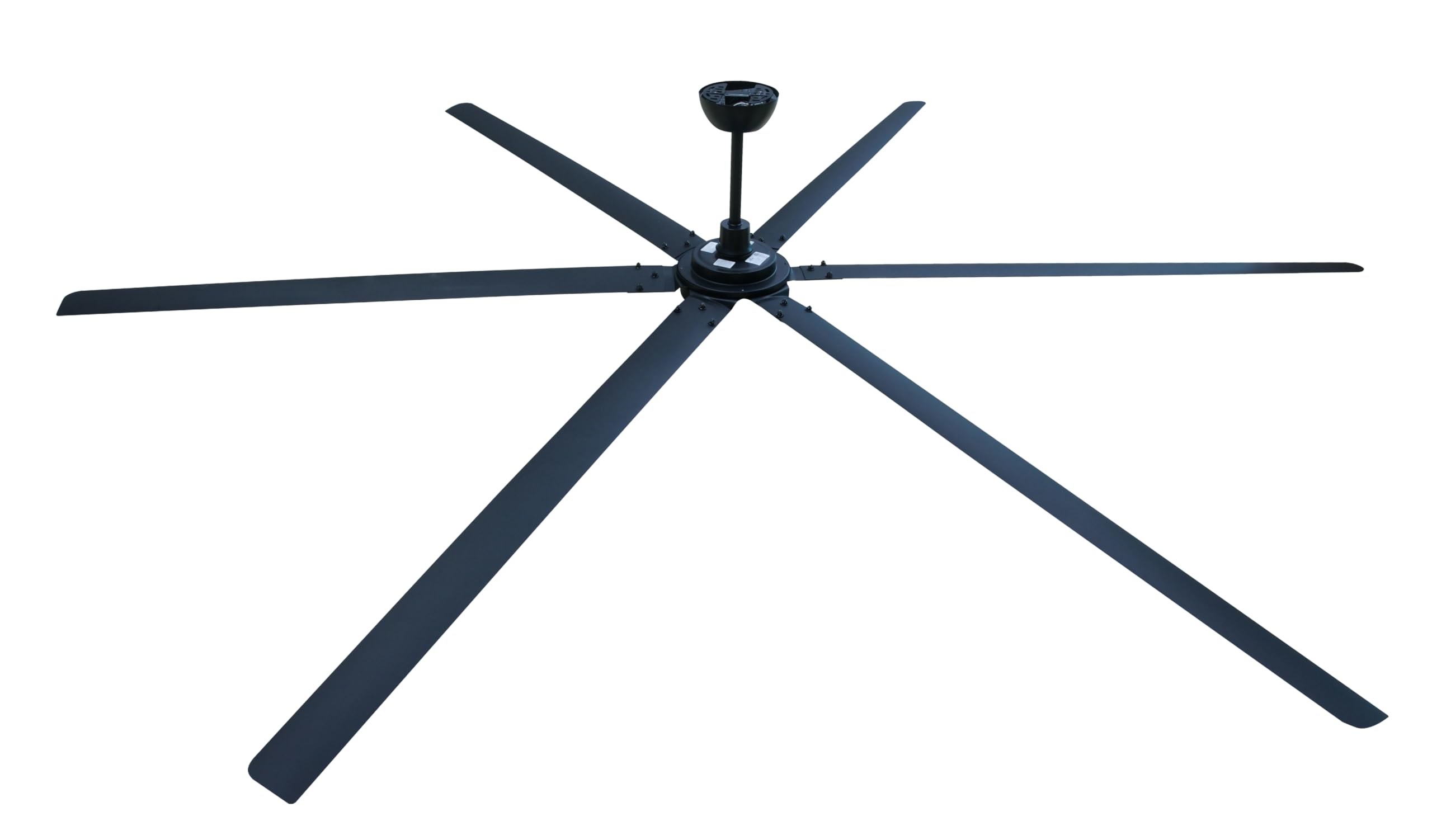 iLiving 102 Inch, 6 Blades BLDC Big Ceiling Fan, High Volume Low Speed Outdoor Fan with Powerful Brushless DC Motor Reversible Industrial Commercial and Residential, 17800 CFM at 90 RPM with IR Remote