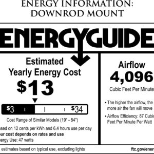 Monte Carlo 5CSM60RB Colony Super Max Dual Mount 60'' Outdoor Ceiling Fan with Pull Chain, 5 Blades, Roman Bronze