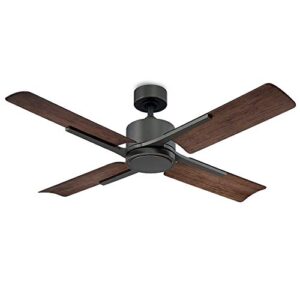 Modern Forms FR-W1806-56L-OB/DW Cervantes 56" Four Blade Indoor/Outdoor Smart Fan with 6-Speed DC Motor and LED Light in Oil Rubbed Bronze Works with Nest, Ecobee, Google Home and iOS/Android App,