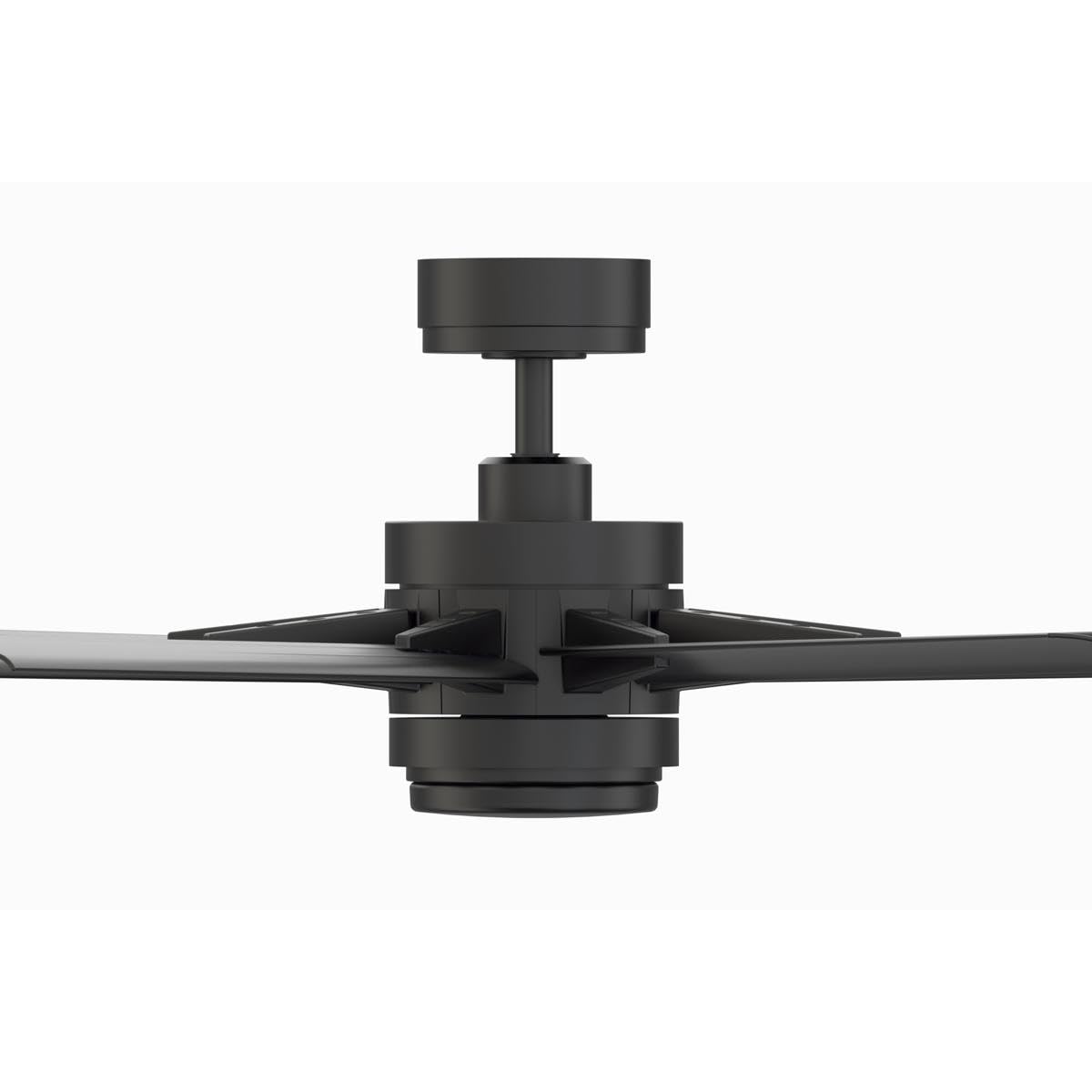 Fanimation FPD8159BLW Odyn 84 inch Indoor/Outdoor Ceiling Fan with Black Blades and LED Light Kit