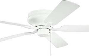 Kichler 330021MWH Basics Pro Legacy Patio 52'' Ceiling Fan, Matte White