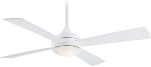 minka-aire f523-whf aluma wet 52 inch outdoor ceiling fan in flat white finish