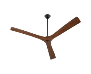 luzaire design oxygen 3-120-2115 | mecca 64 inch three blade contemporary modern smart ceiling fan – black & walnut finish | three speed reversible motor |