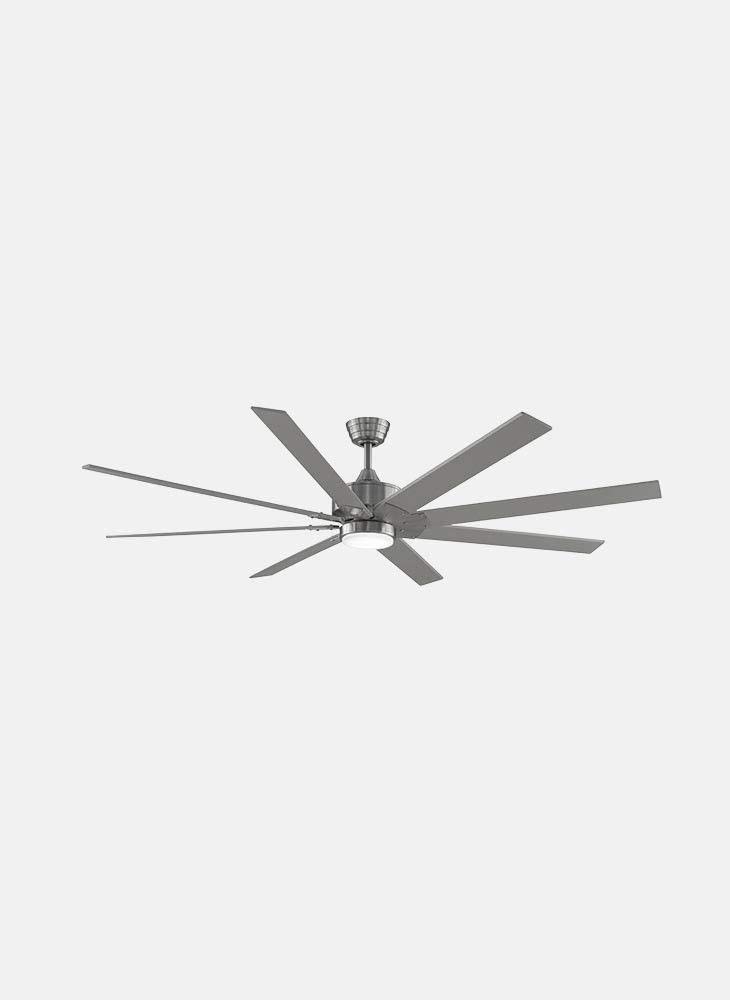 Fanimation FPD7912BBN-64BN-LK Levon Custom 64" 8 Blade Indoor/Outdoor DC Motor Ceiling Fan - Remote Control and LED Light Kit Included