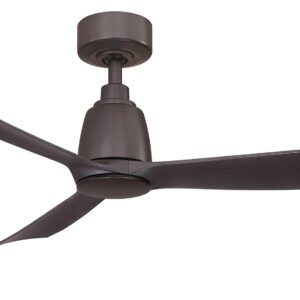 Fanimation Kute Indoor/Outdoor Ceiling Fan with Dark Walnut Blades 44 inch - Dark Bronze