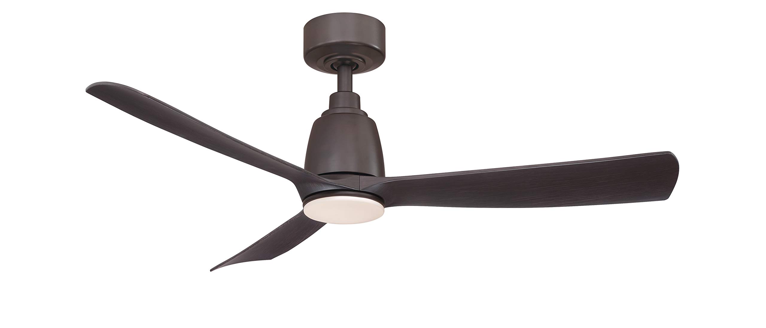 Fanimation Kute Indoor/Outdoor Ceiling Fan with Dark Walnut Blades 44 inch - Dark Bronze