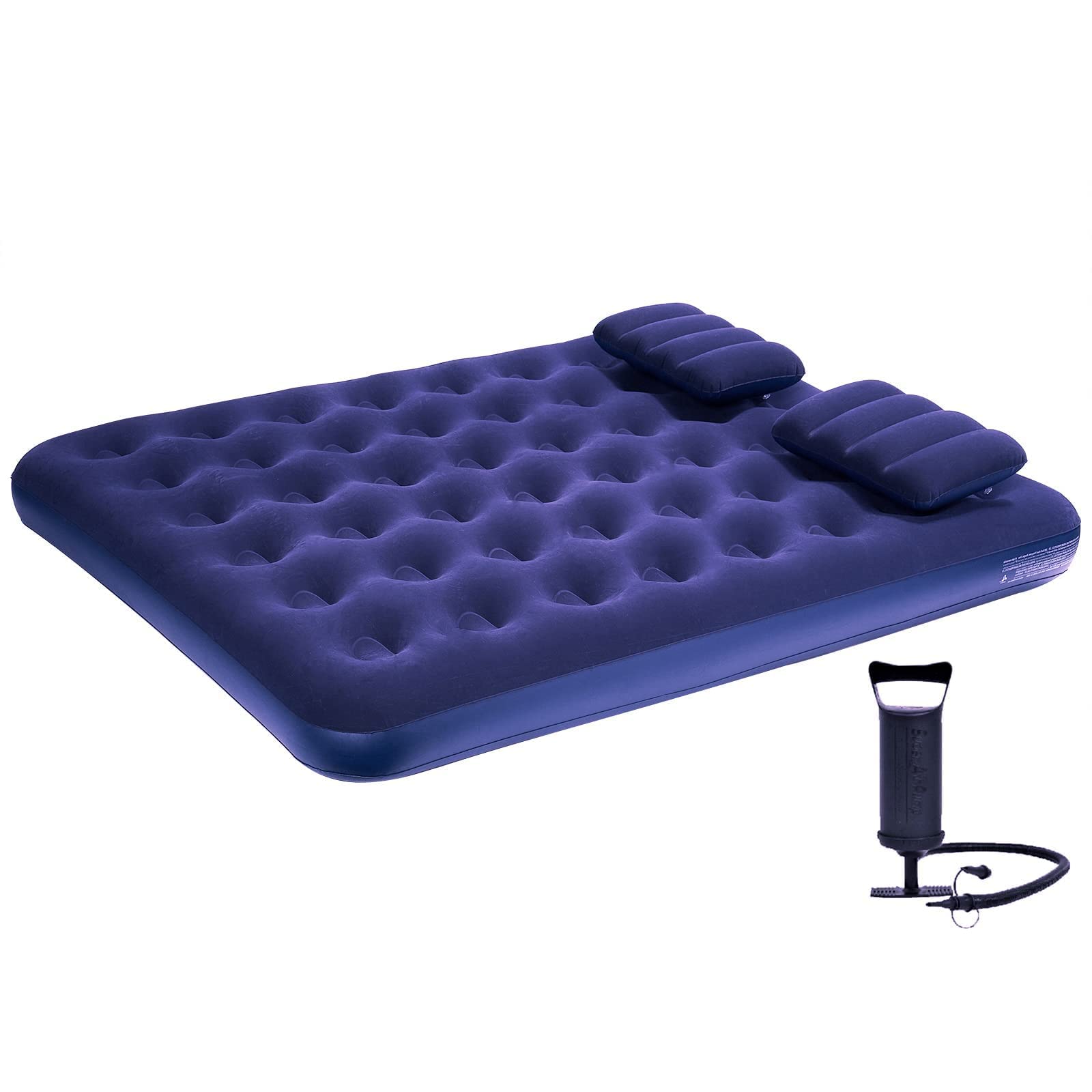 DIMAR GARDEN Queen Size Camping Air Mattress Inflatable Bed with Pillow,Include Pump