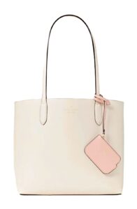 kate spade ava reversible leather tote (parchment)